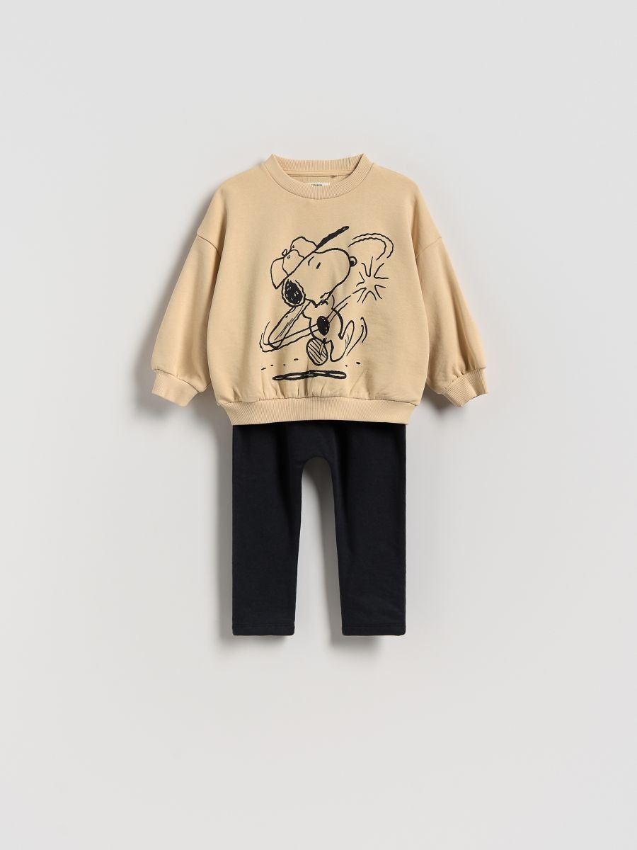 Cotton Snoopy set - cream - RESERVED