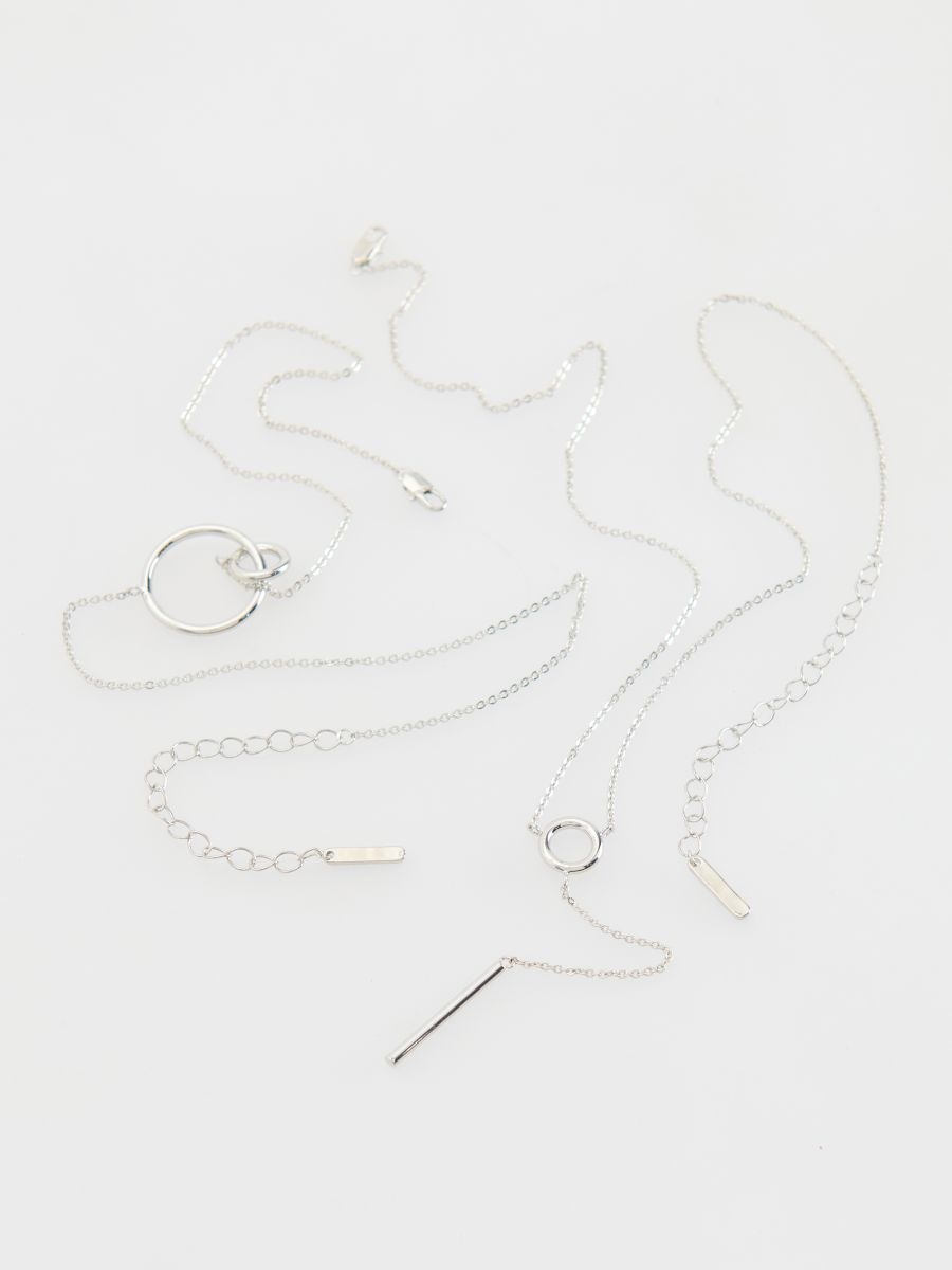 Necklaces set - silver - RESERVED - 2