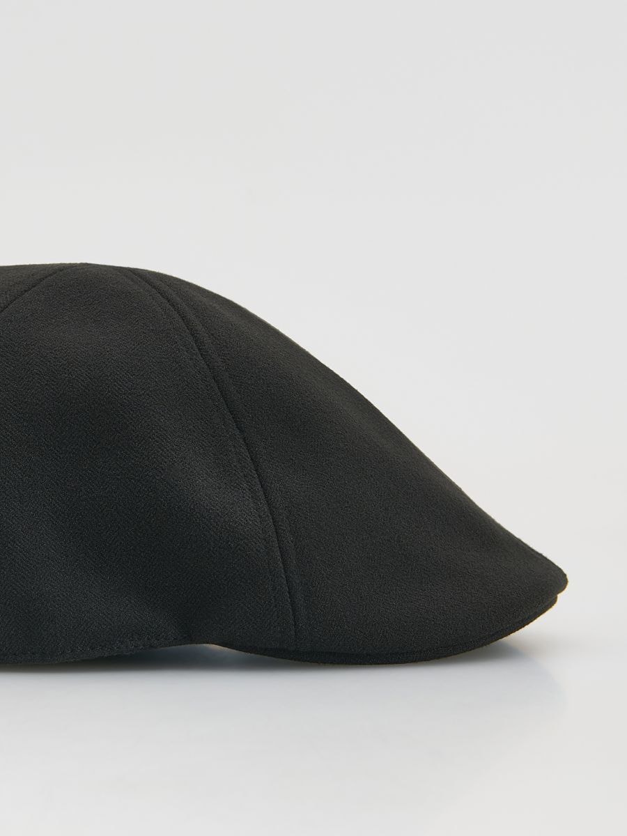 Wool blend flat cap - black - RESERVED - 2