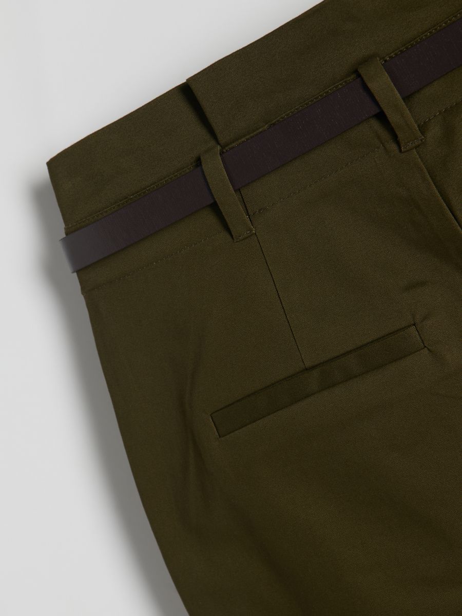 Pantalone s vezivanjem u struku - zeleno  - RESERVED - 5