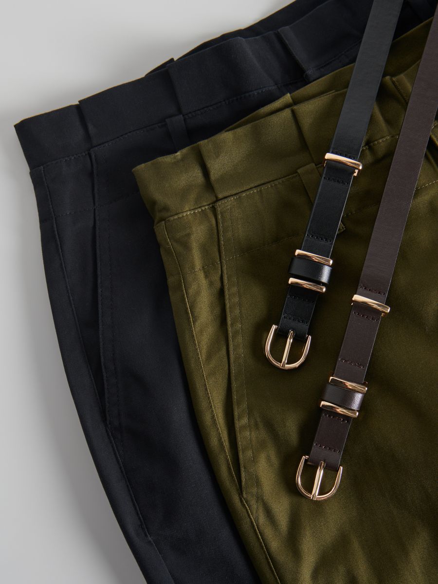 Pantalone s vezivanjem u struku - zeleno  - RESERVED - 6