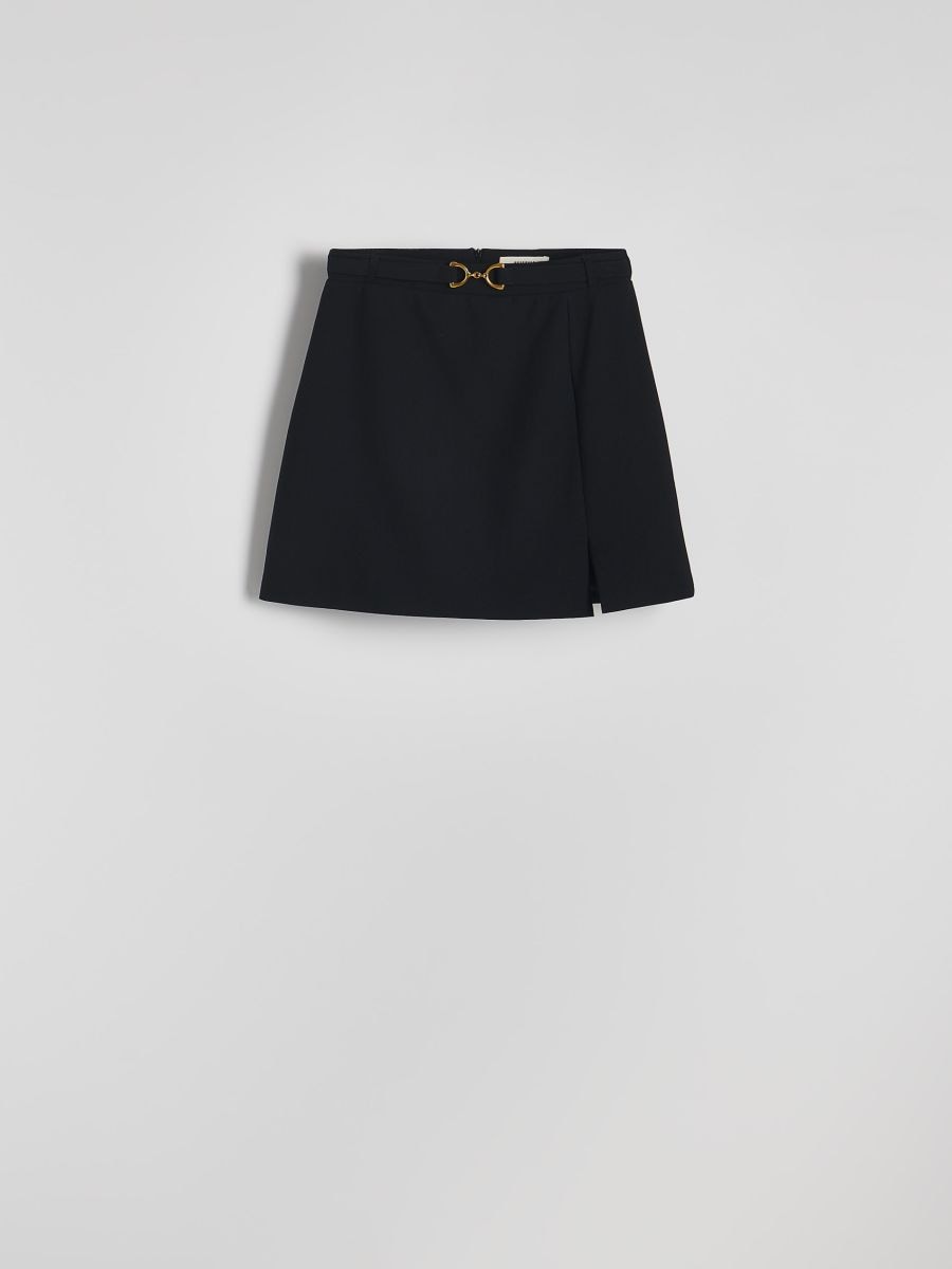 LADIES` SKIRT & BELT - zwart - RESERVED