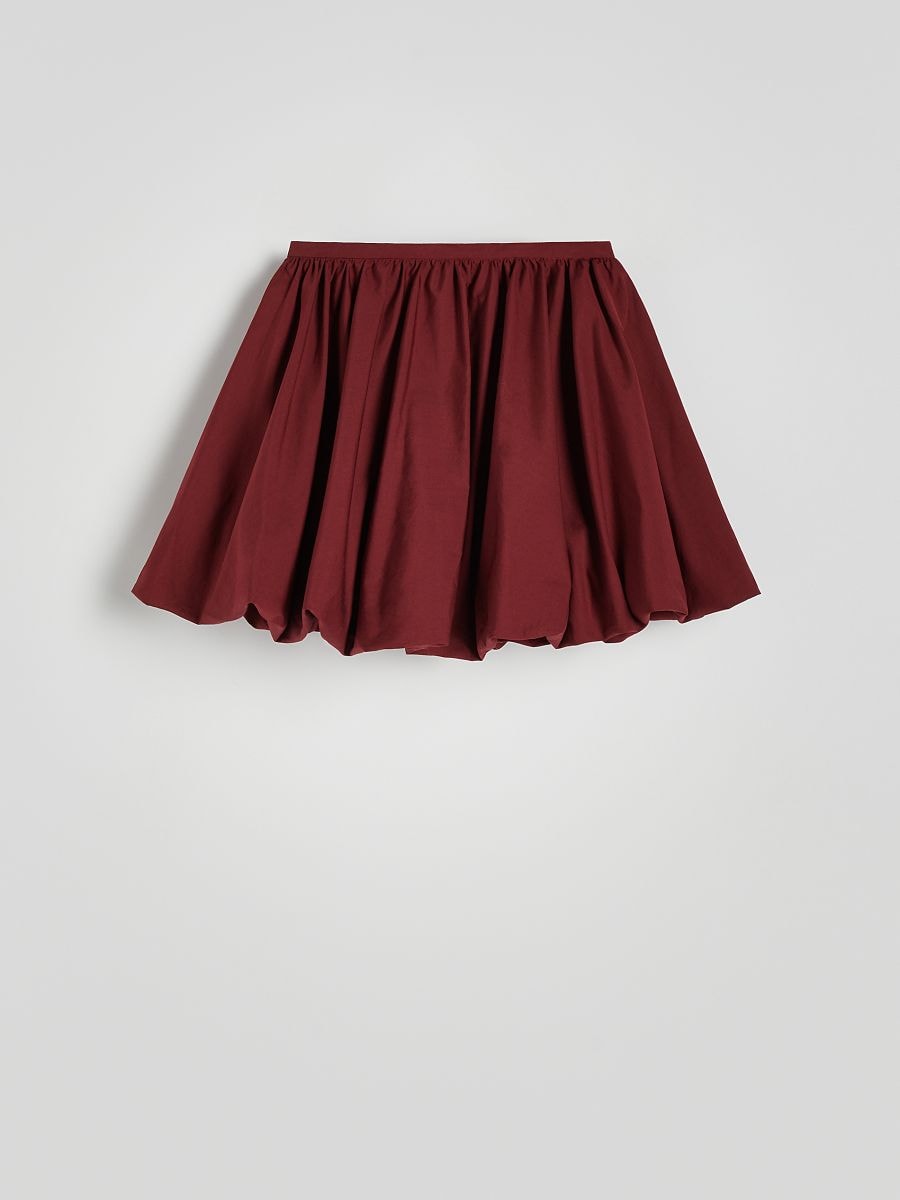 Mini bubble skirt - burgundy - RESERVED - 4