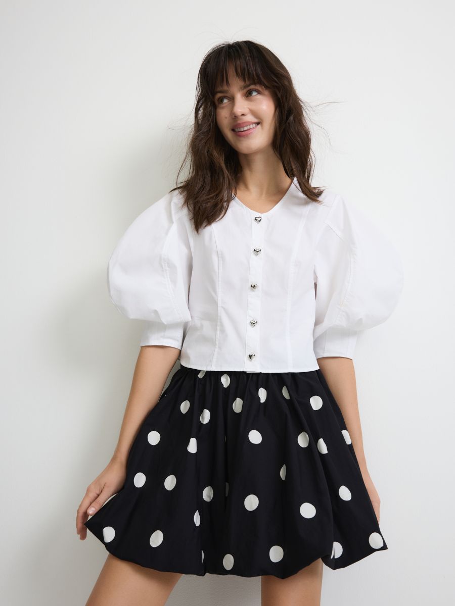 Mini bubble skirt Color black - RESERVED - 047FA-99X Mini bubble skirt Color black - RESERVED - 047FA-99X