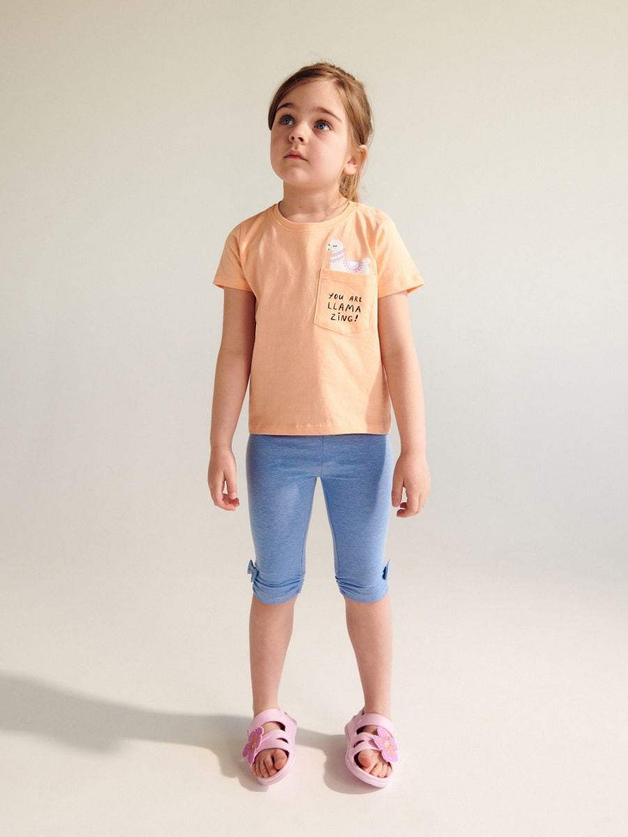 Pedal pushers leggings - pale blue - RESERVED - 4
