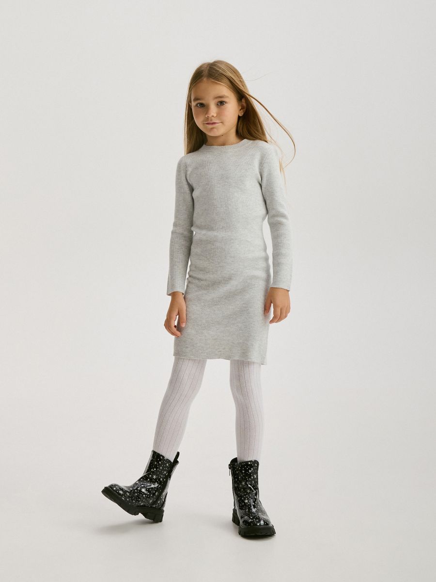 Kleid aus Jersey - light grey - RESERVED