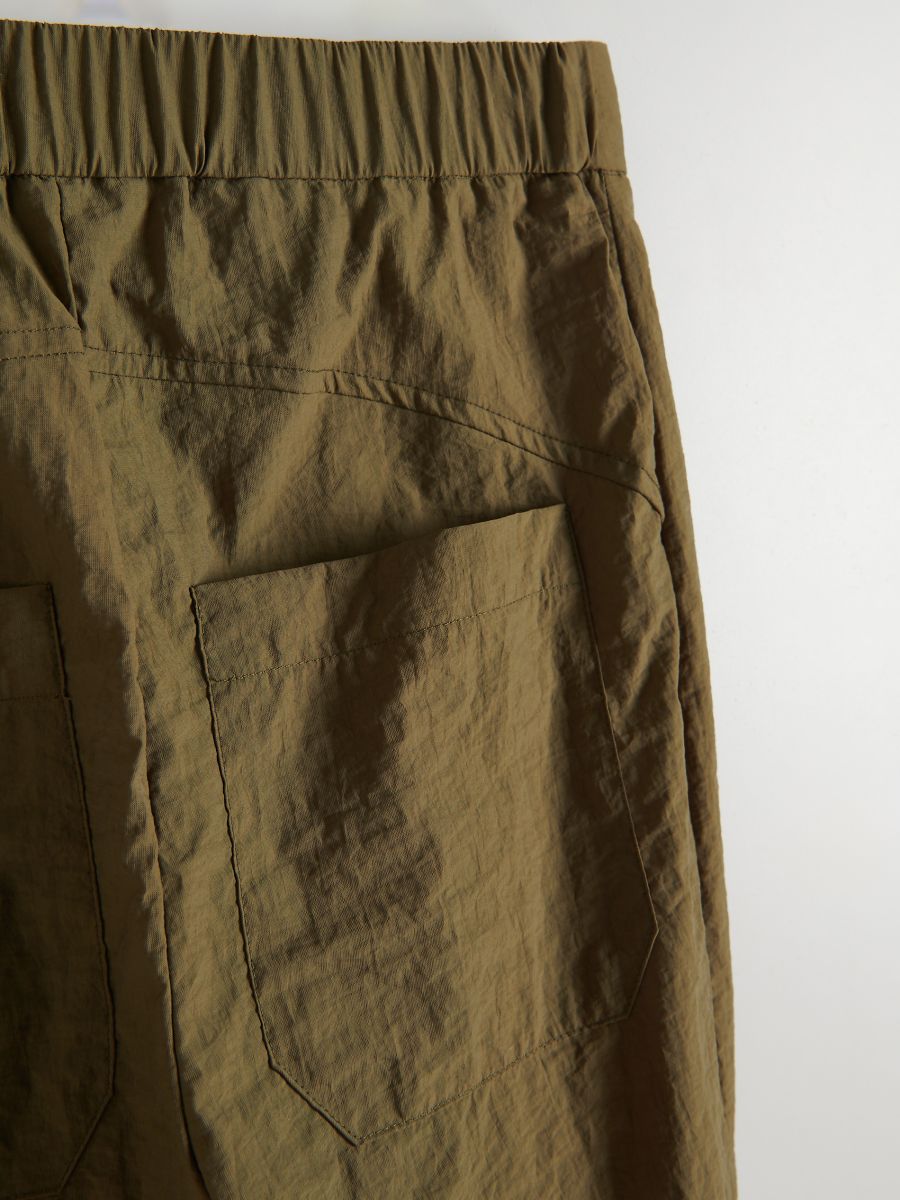 Crease effect trousers - olive - RESERVED - 5