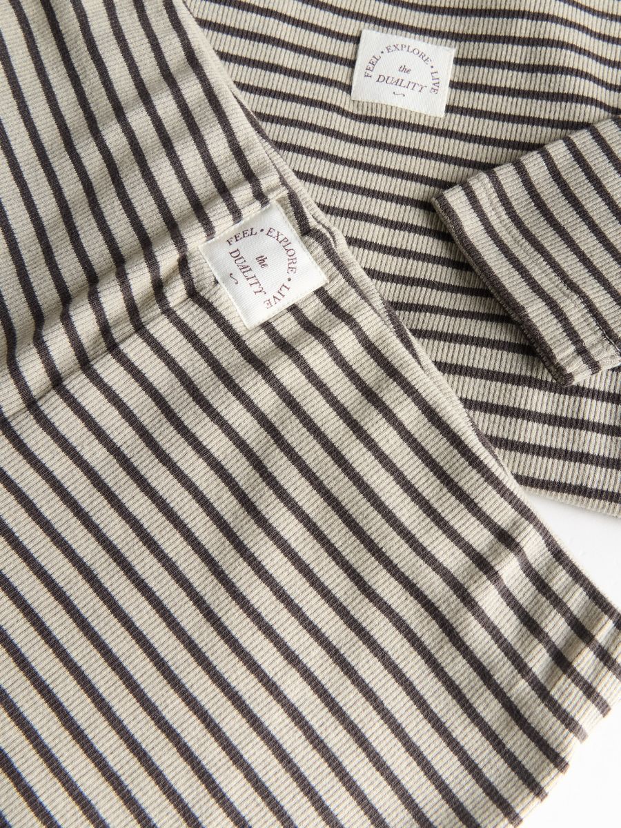 Pyjamassæt i to dele i bomuld - lysegrå - RESERVED - 4