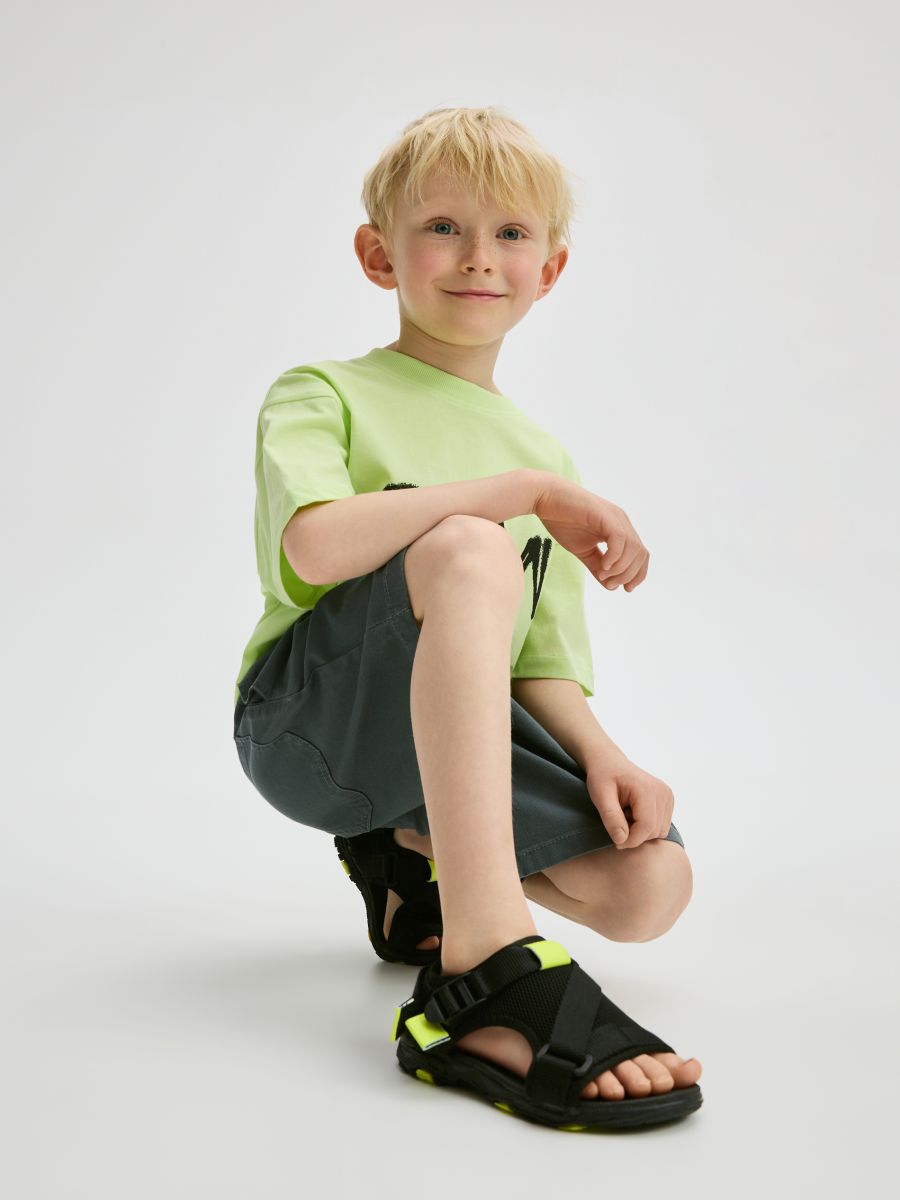 Sandals with velcro fastening - black - RESERVED - 6