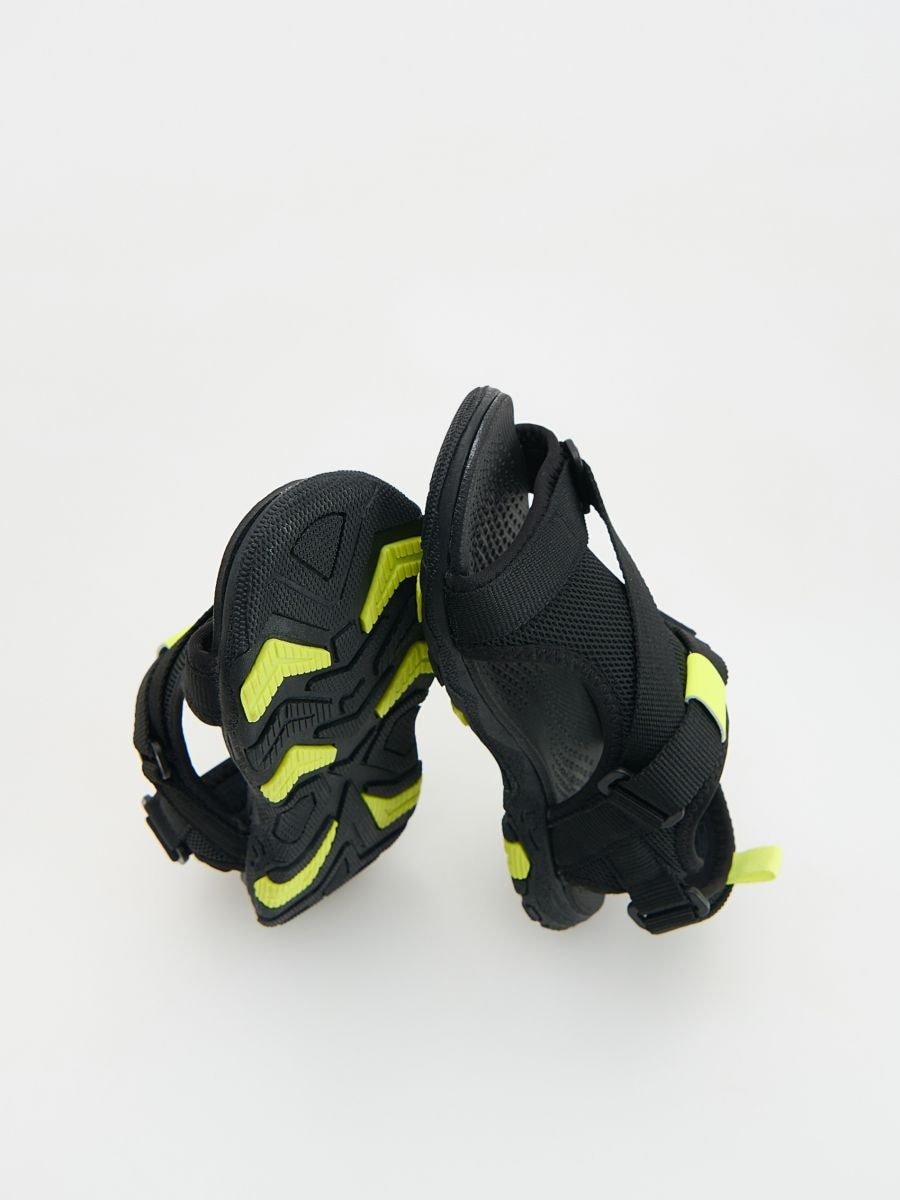 Sandals with velcro fastening - black - RESERVED - 4