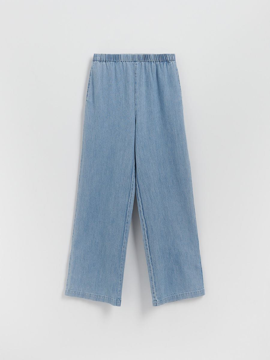 Blugi wide leg - albastru - RESERVED