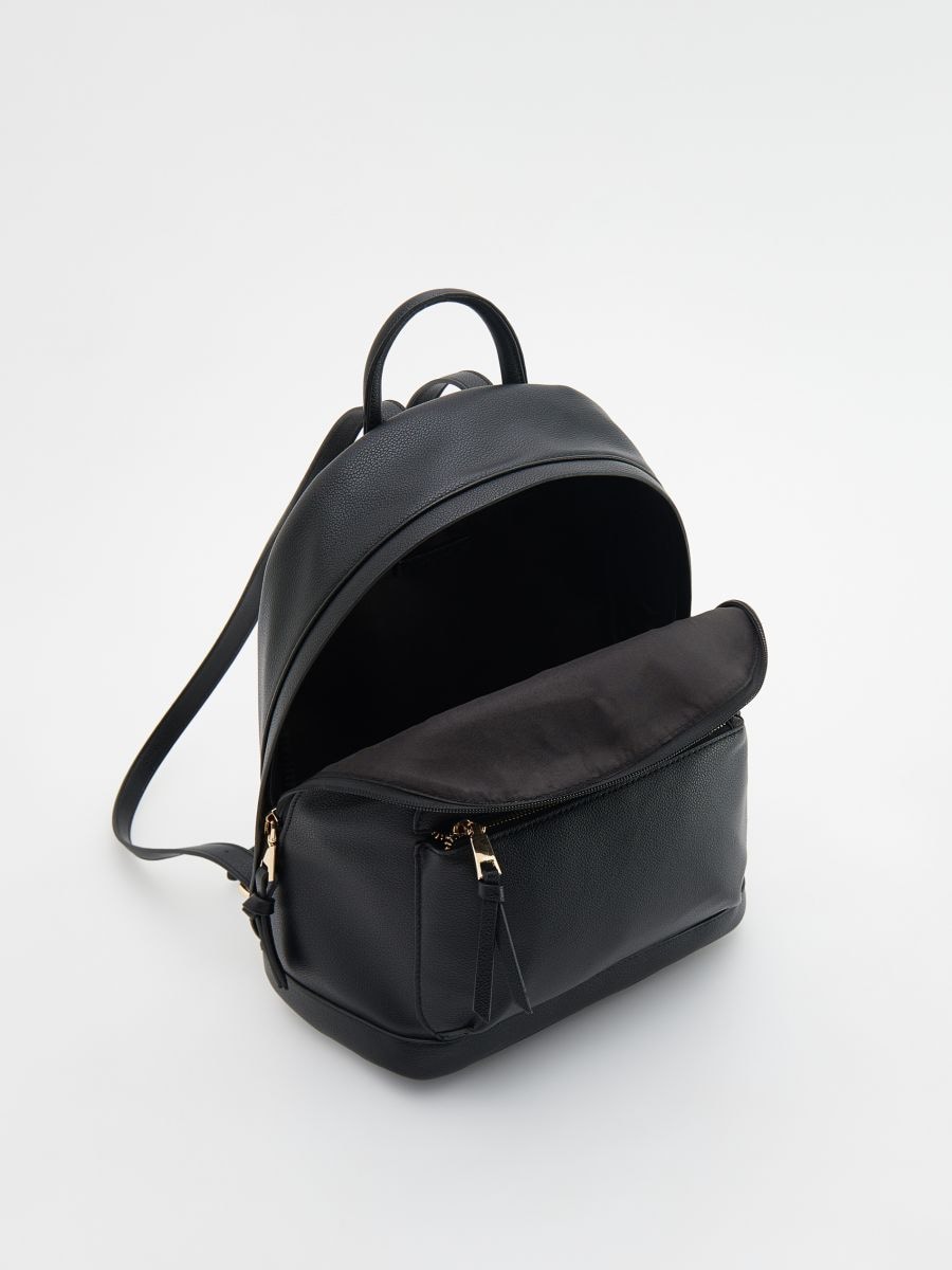 Faux leather backpack - black - RESERVED - 5