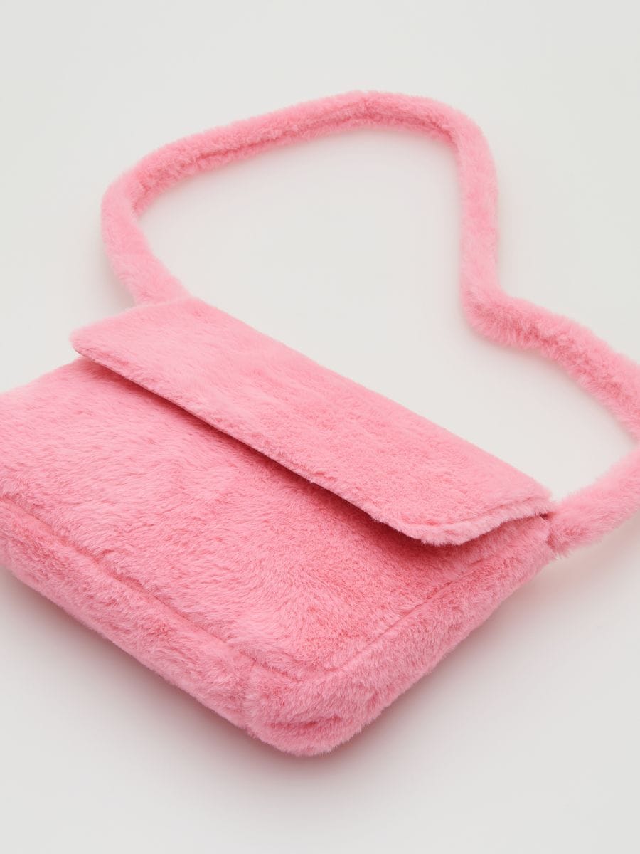 Fluffy bag - orchid - RESERVED - 2
