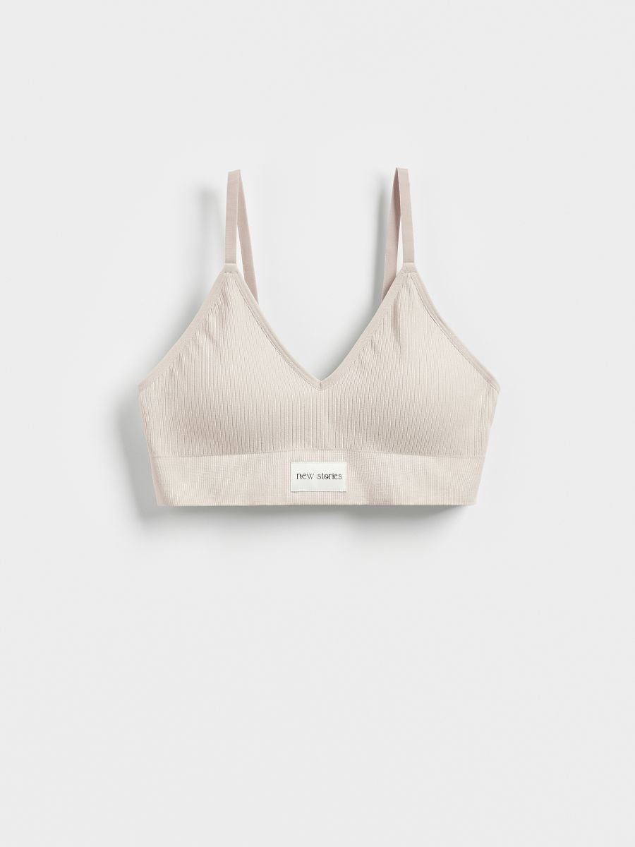 Non-wired bra - beige - RESERVED - 4