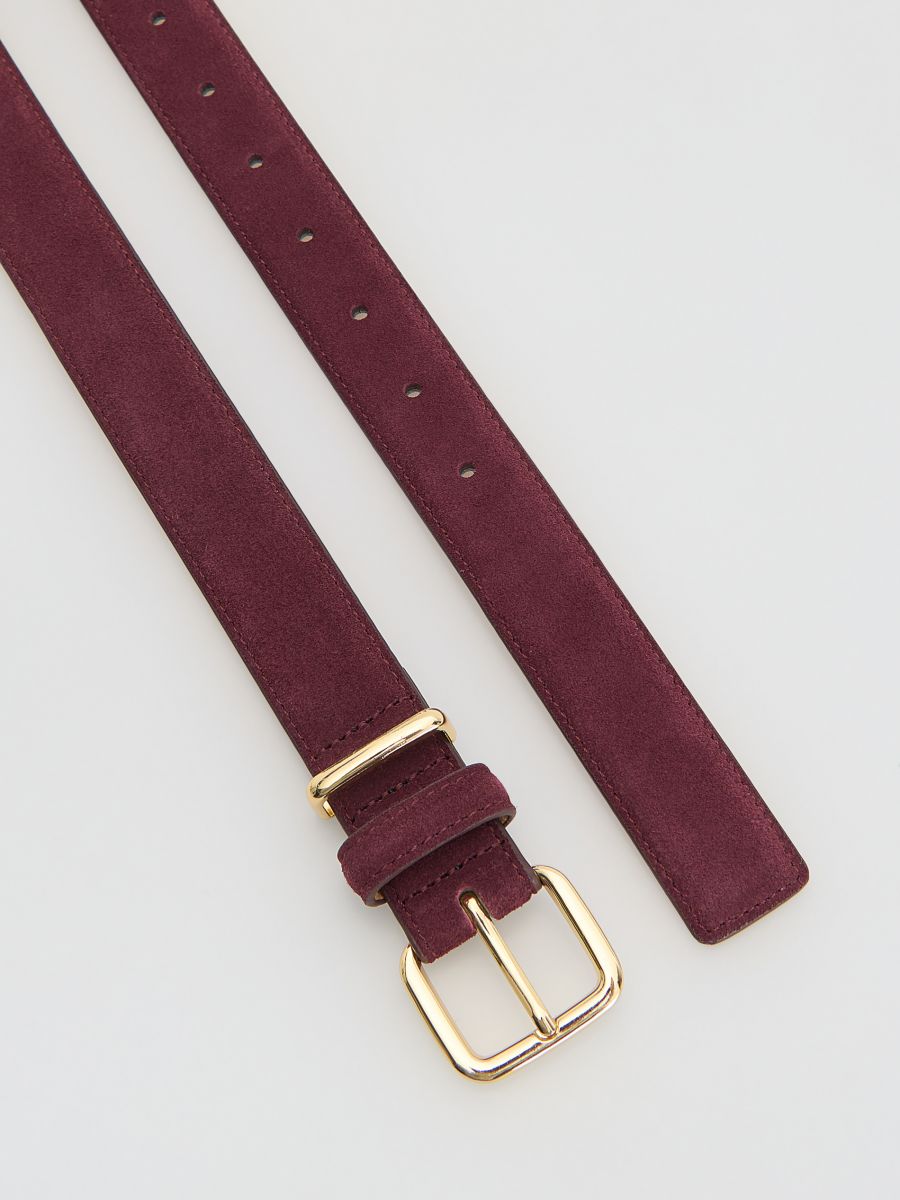 Ceinture en daim - acajou - RESERVED - 2