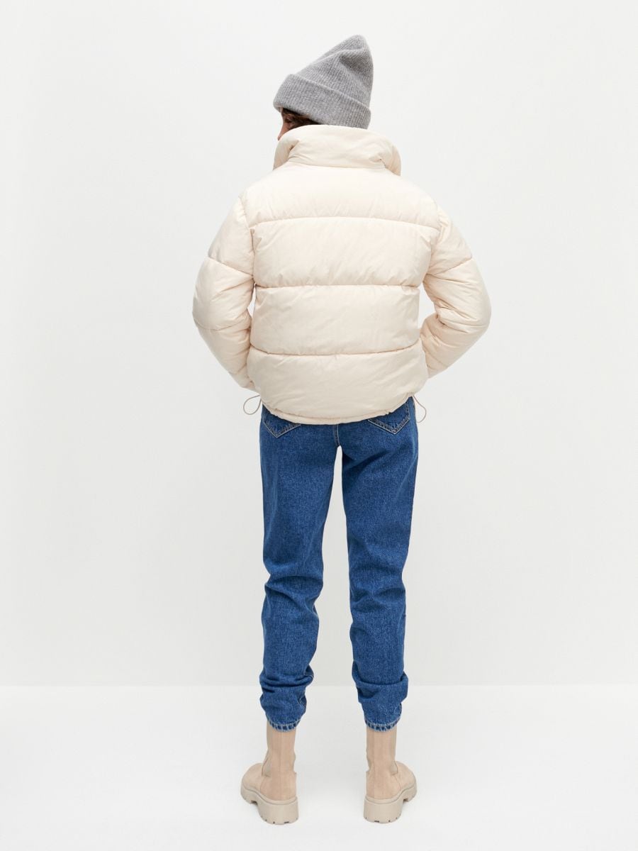 Quilted jacket with collar - wheat - RESERVED - 7