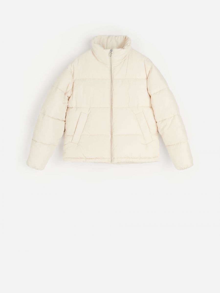 Quilted jacket with collar - wheat - RESERVED - 8