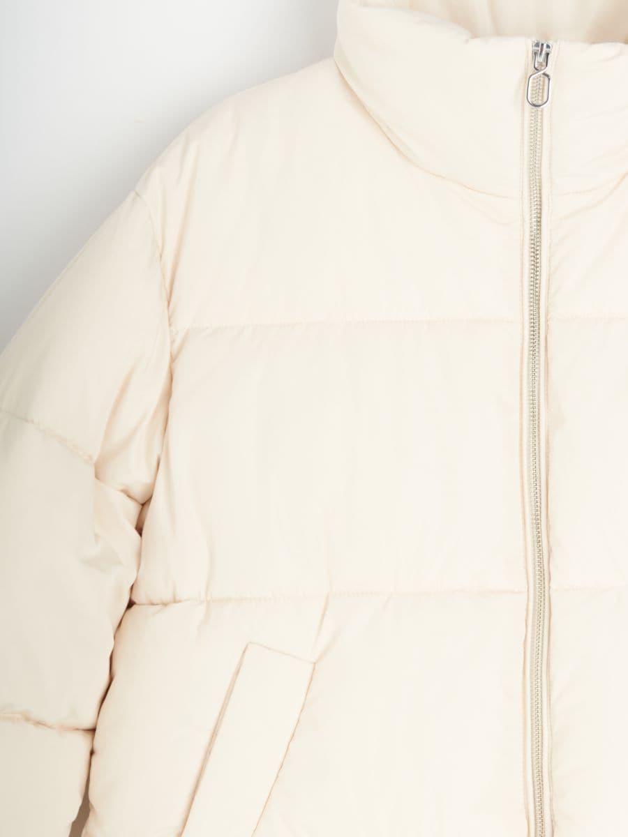 Quilted jacket with collar - wheat - RESERVED - 9