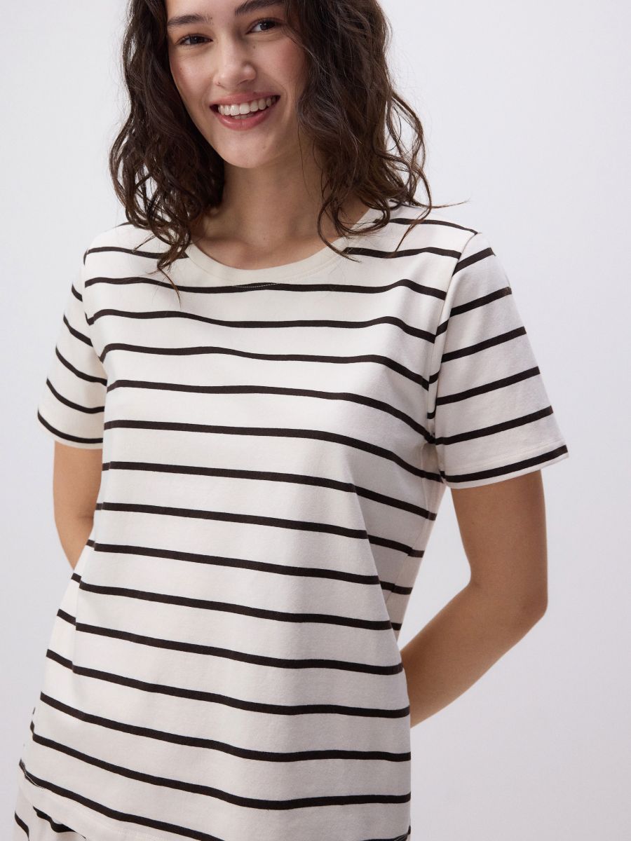 Two piece cotton pyjama set - cream - RESERVED - 2