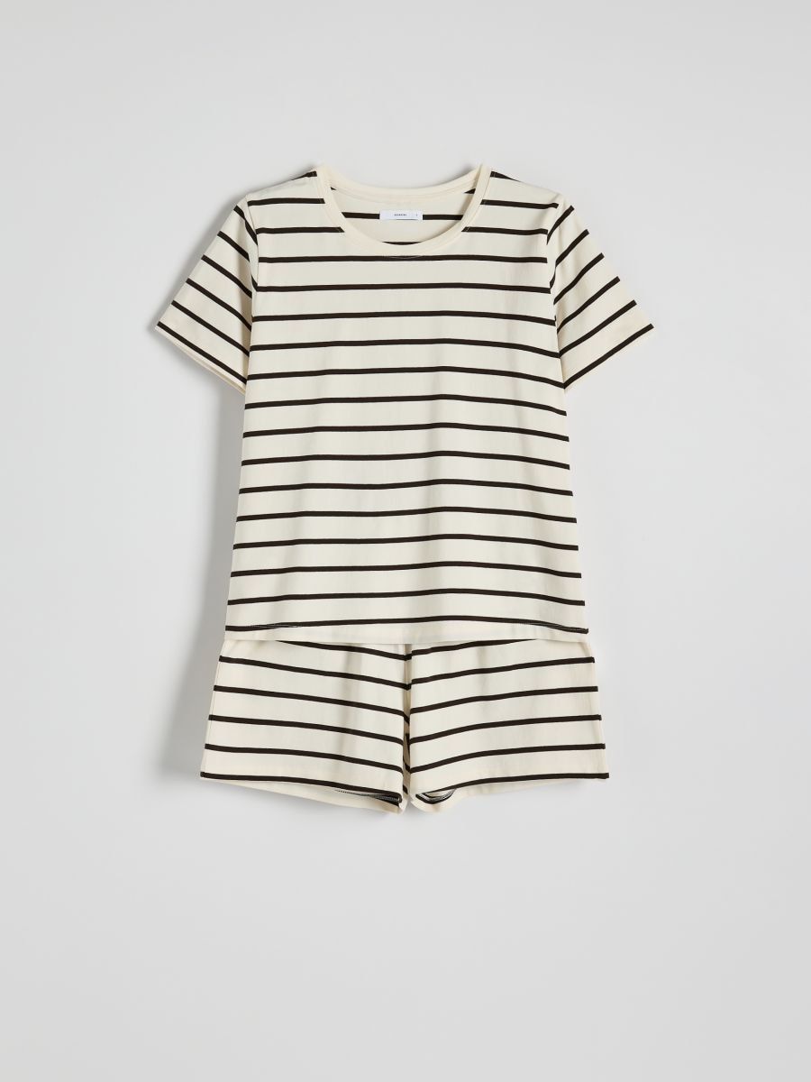 Two piece cotton pyjama set - cream - RESERVED - 3