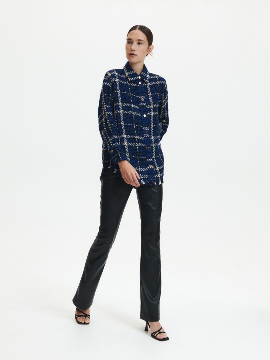 Tweed overhemd - meerkleurig - RESERVED - 2