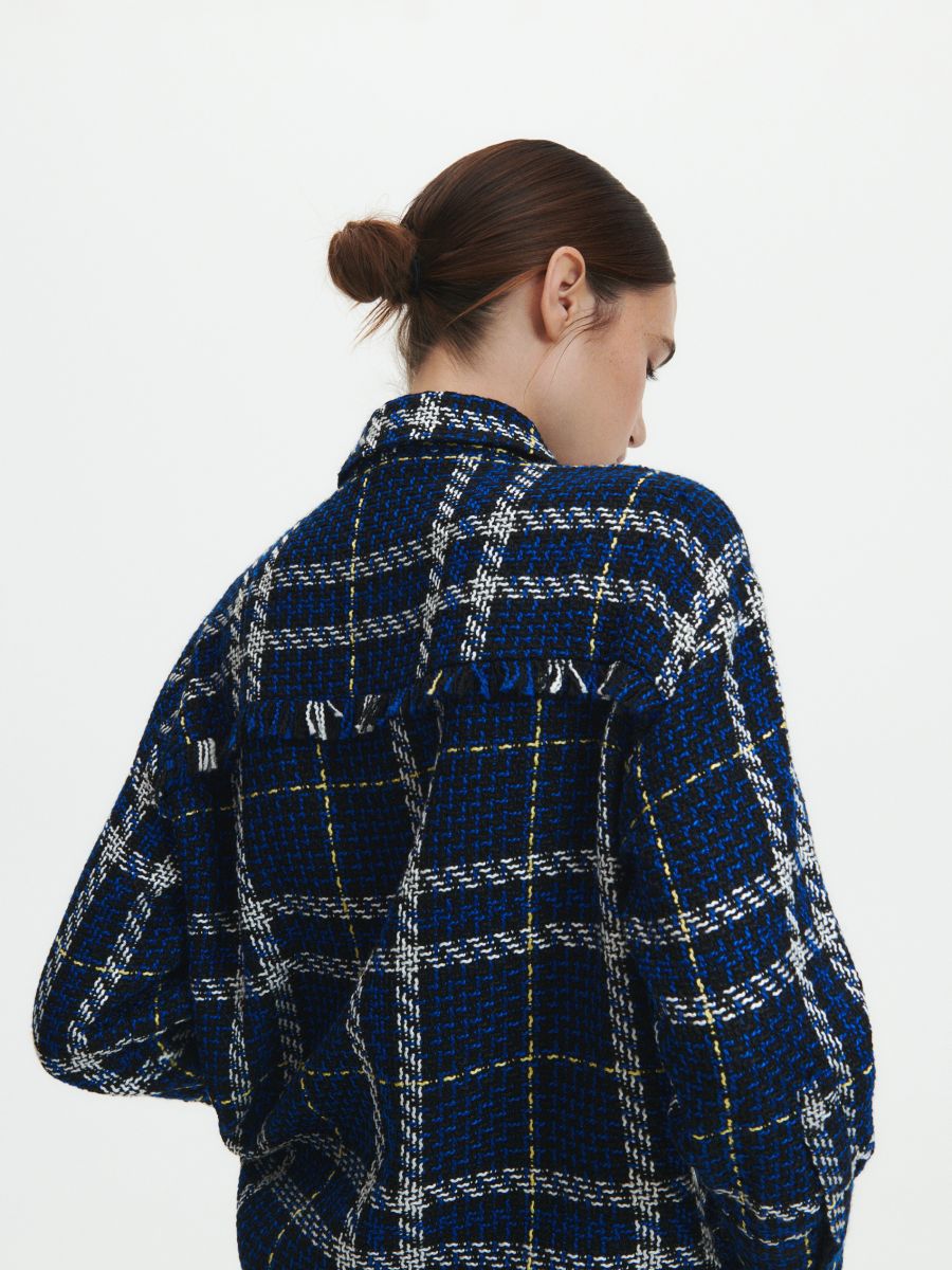 Tweed overhemd - meerkleurig - RESERVED - 4