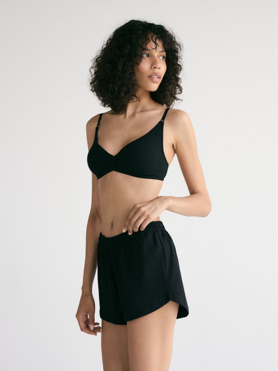 Pyjama shorts 2 pack - black - RESERVED
