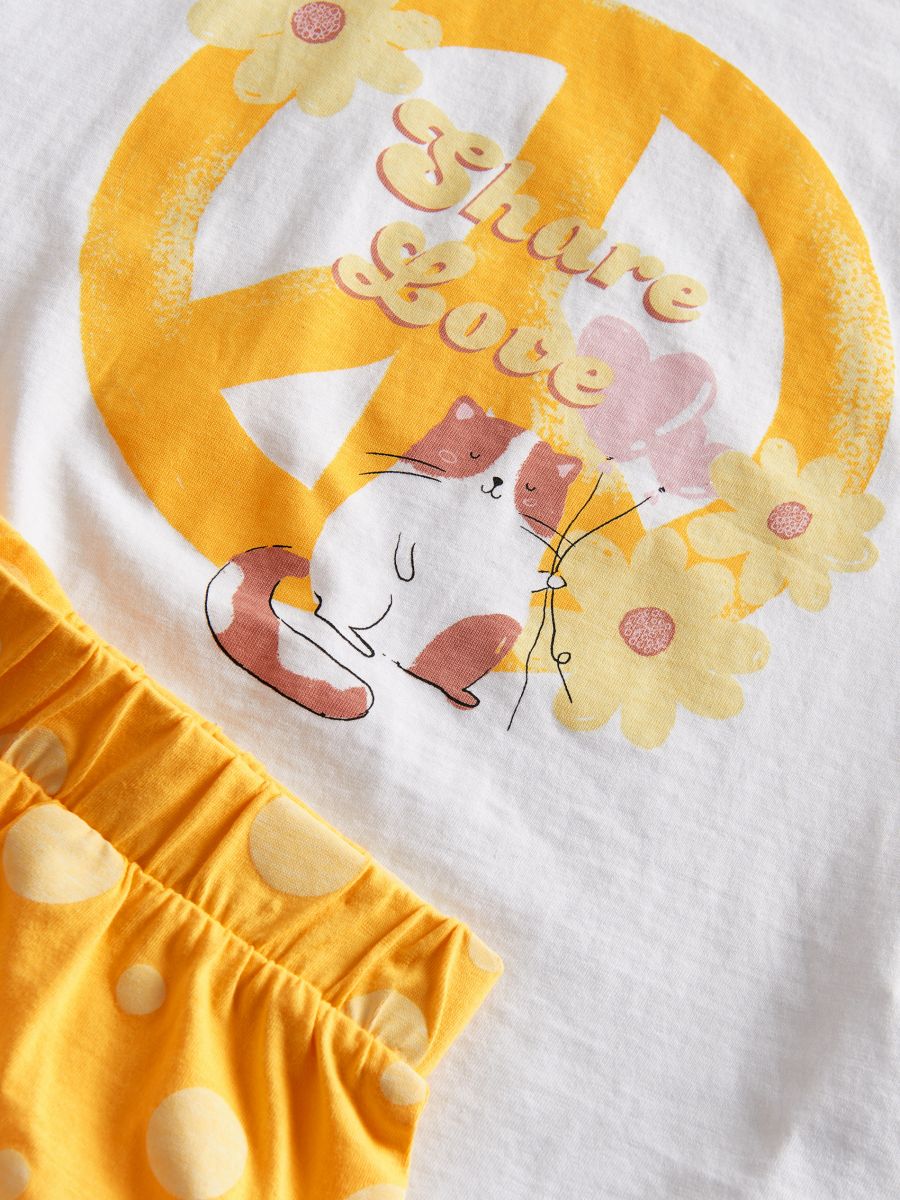 Two piece printed pyjama set - cream - RESERVED - 3