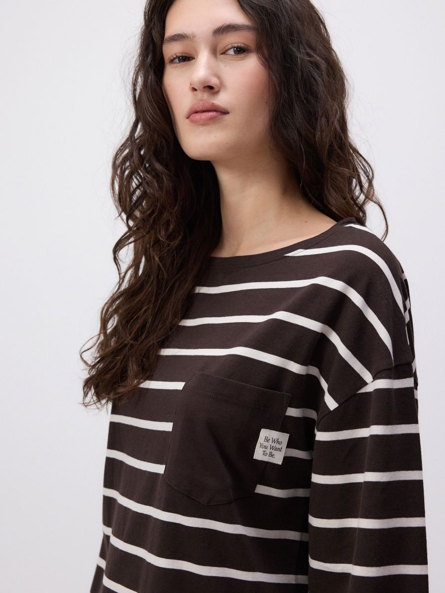 Two piece pyjama set - dark brown - RESERVED - 4