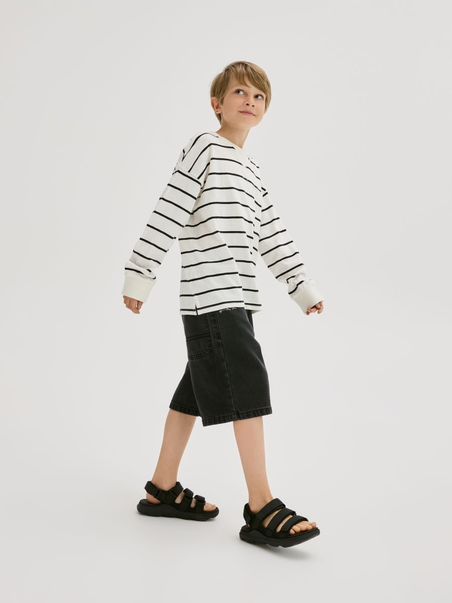 Sandals with velcro fastening - black - RESERVED - 6