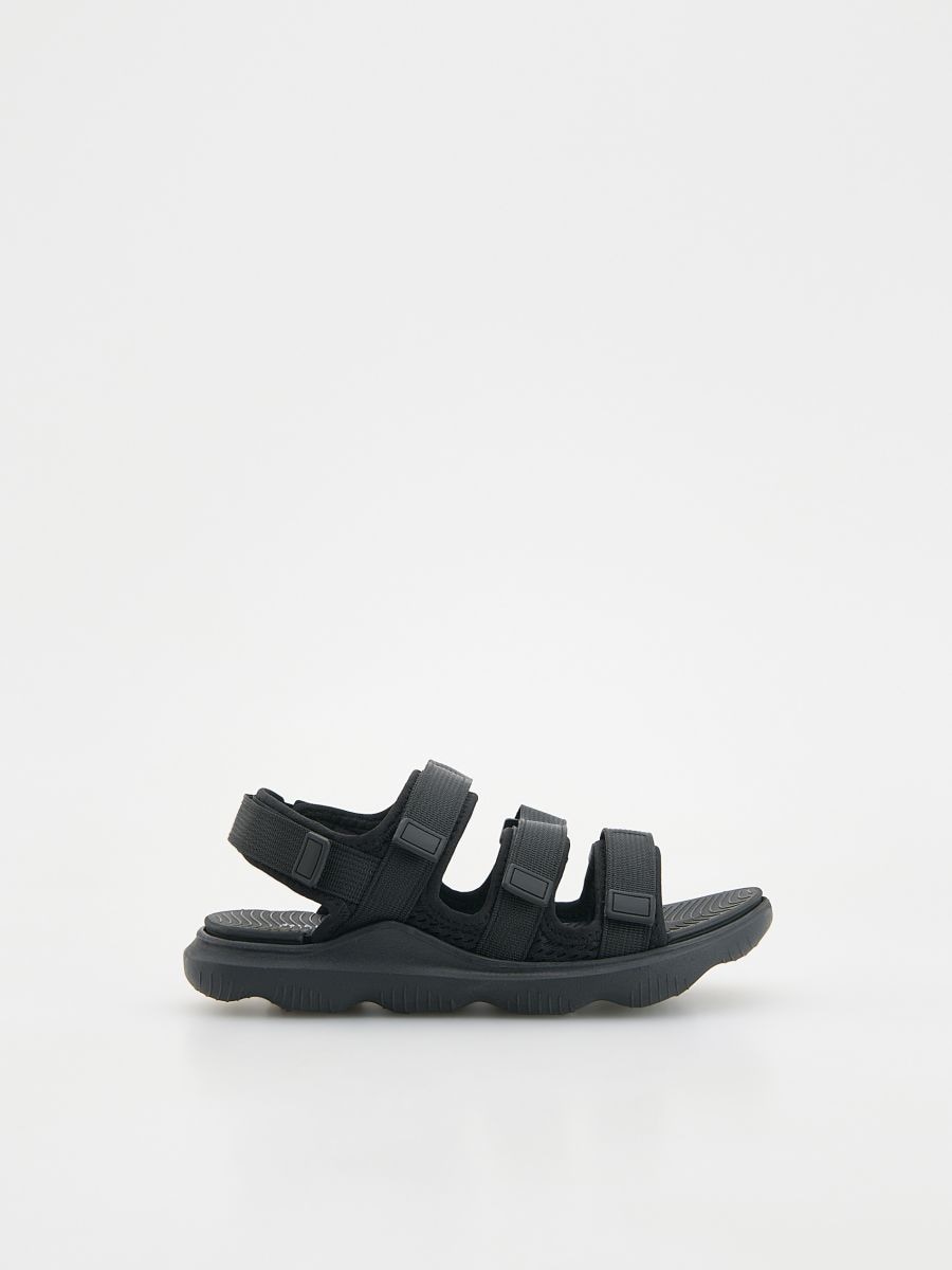 Sandals with velcro fastening - black - RESERVED - 3