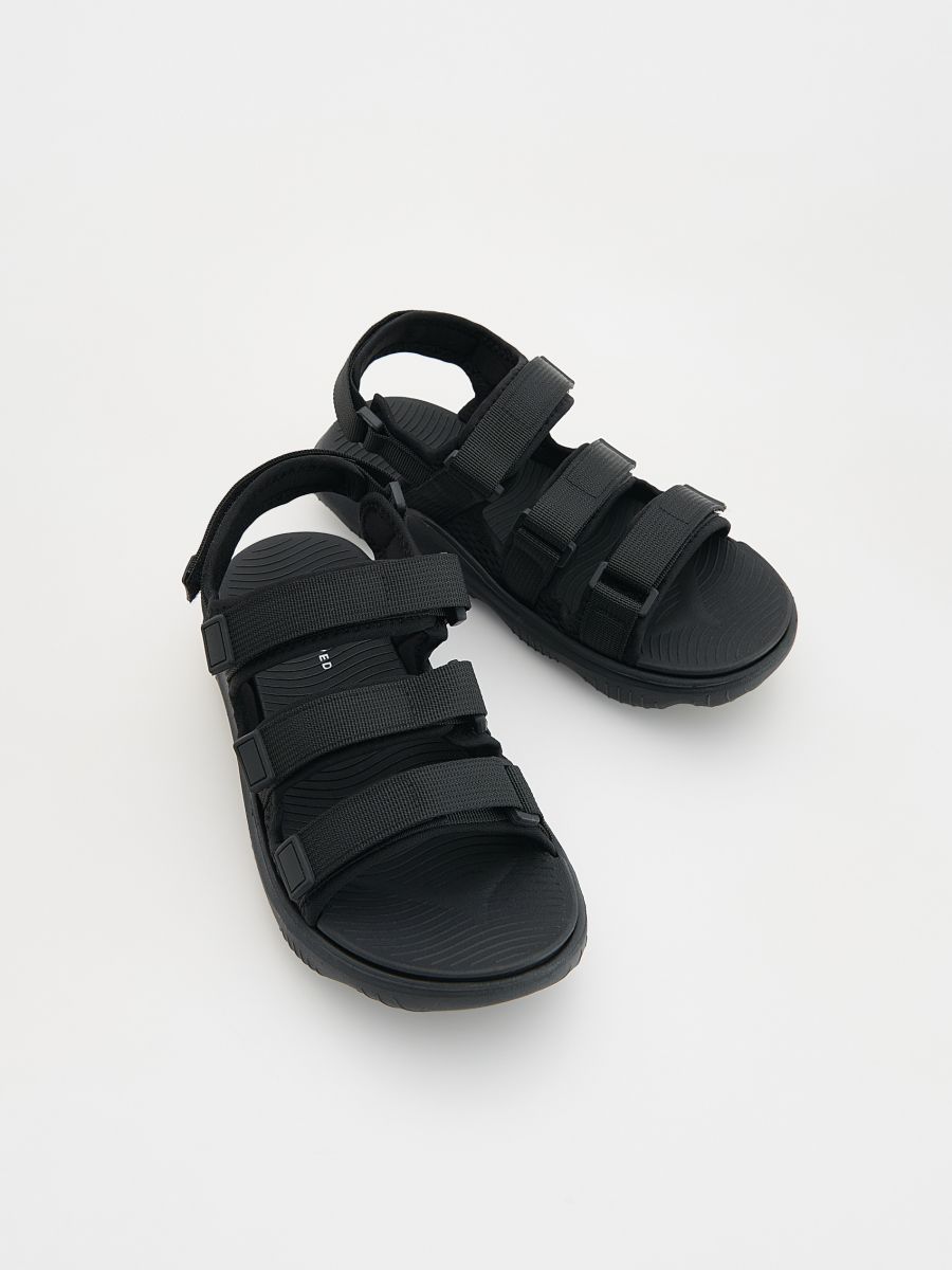 Sandals with velcro fastening - black - RESERVED - 2
