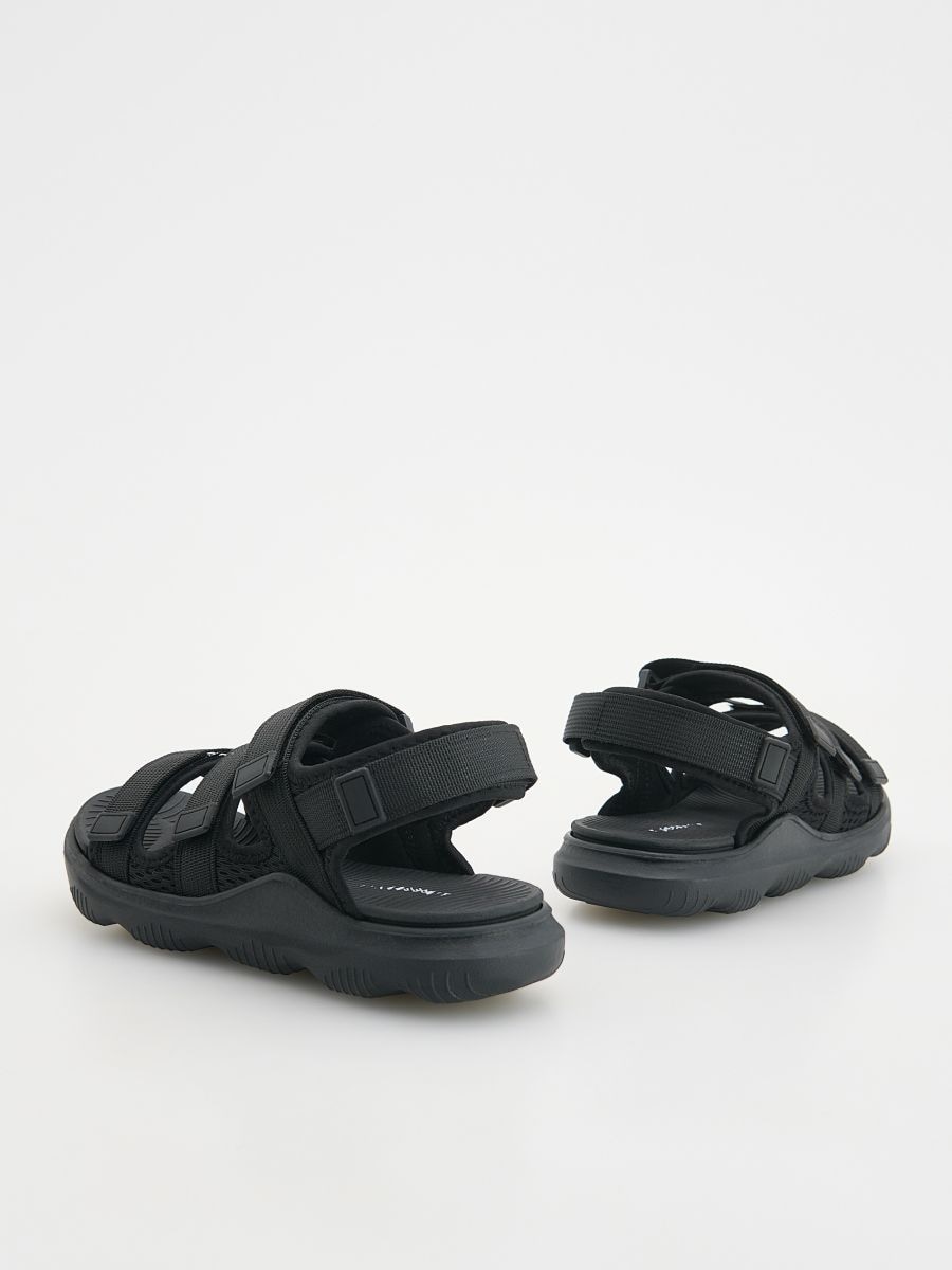 Sandals with velcro fastening - black - RESERVED - 4