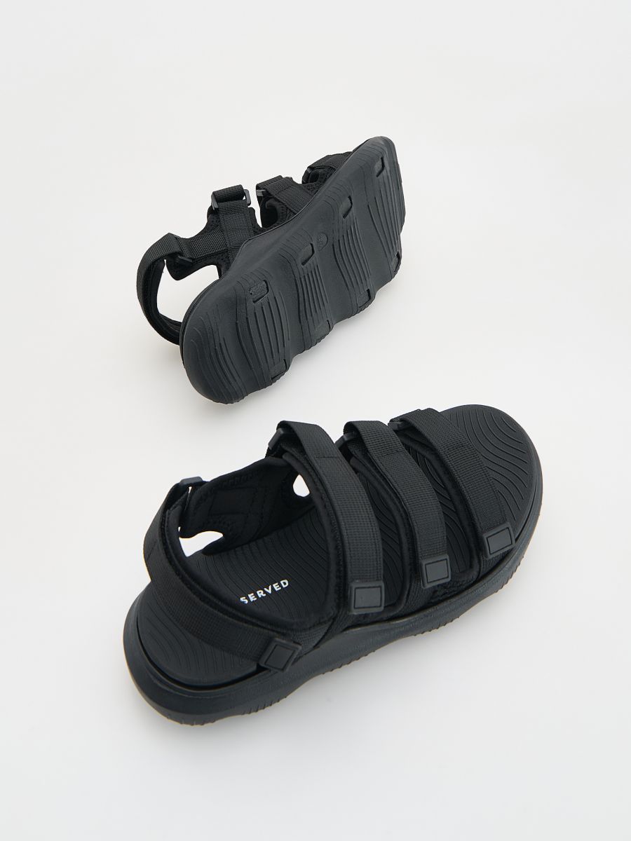Sandals with velcro fastening - black - RESERVED - 4
