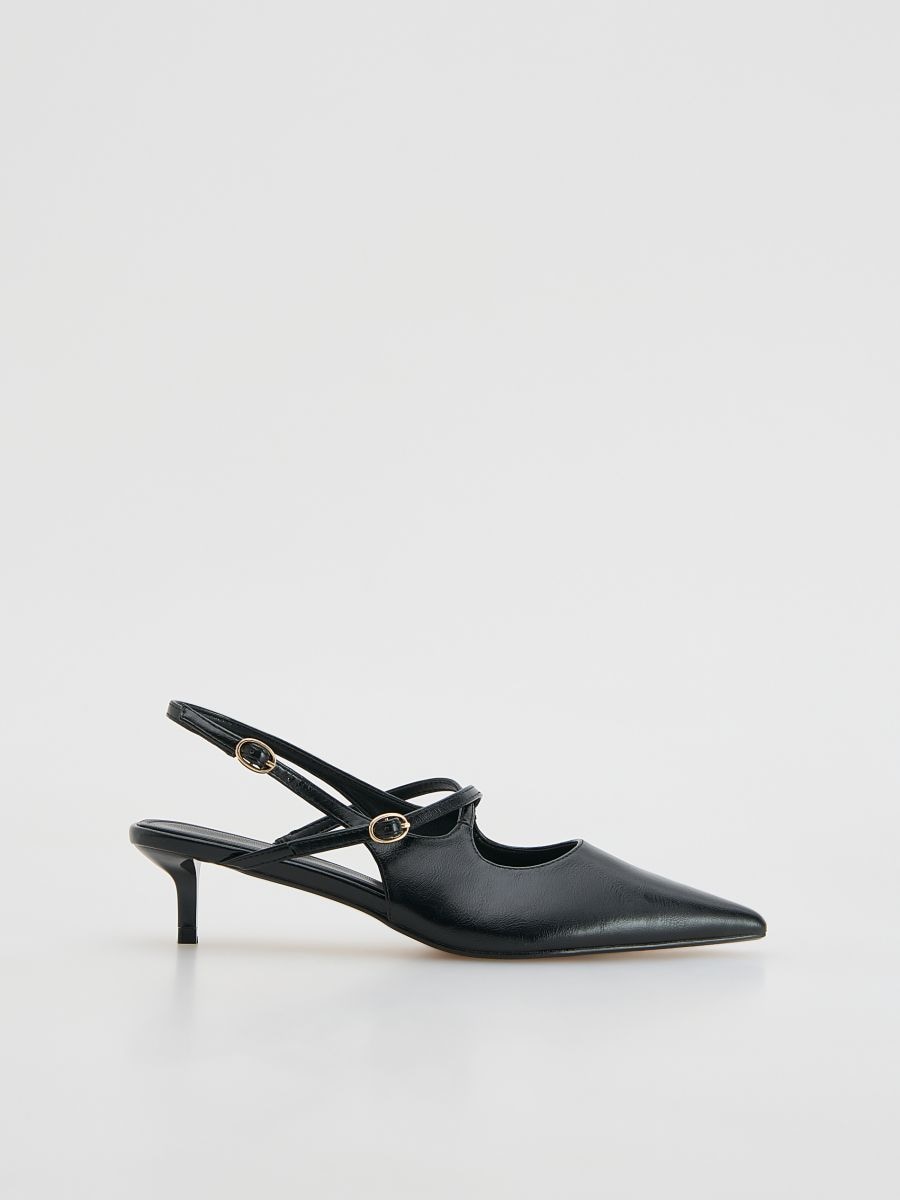 Kitten heel pumps - black - RESERVED