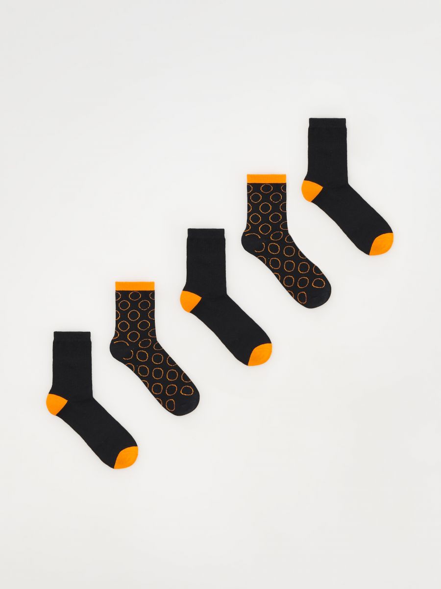 Socks 5 pack - black - RESERVED