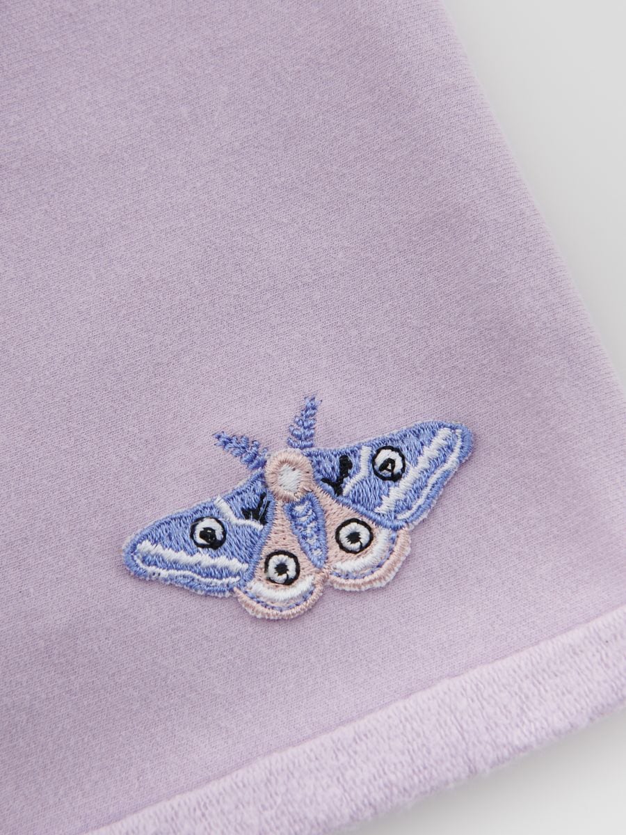 Beanie with appliqué - lavender - RESERVED - 3