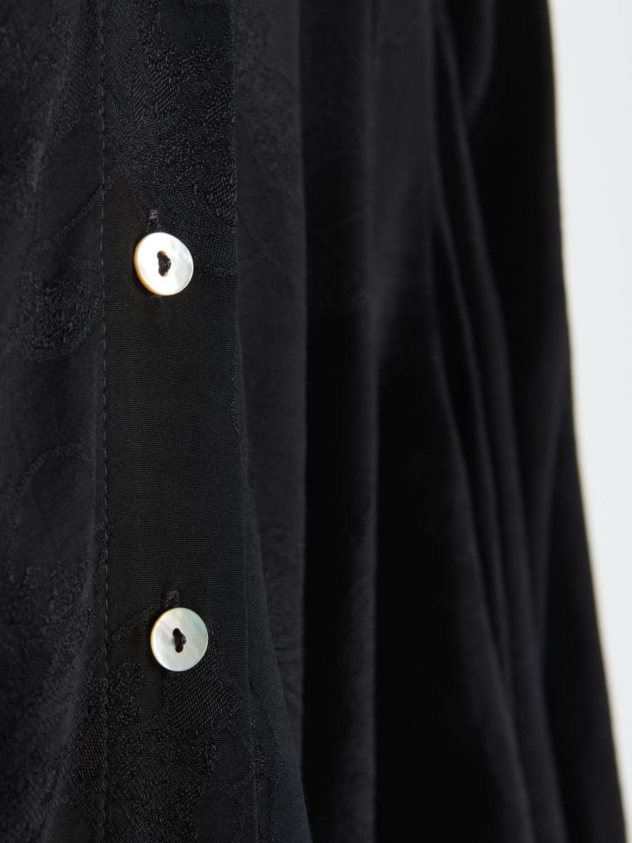 Viscose overhemd - zwart - RESERVED - 6
