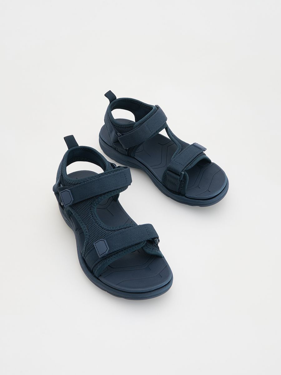 Sandals with velcro fastening - navy - RESERVED - 2