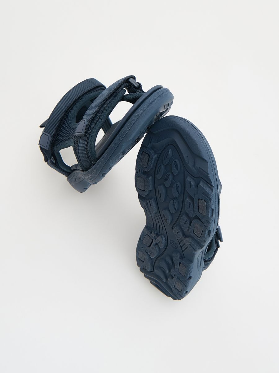 Sandals with velcro fastening - navy - RESERVED - 4