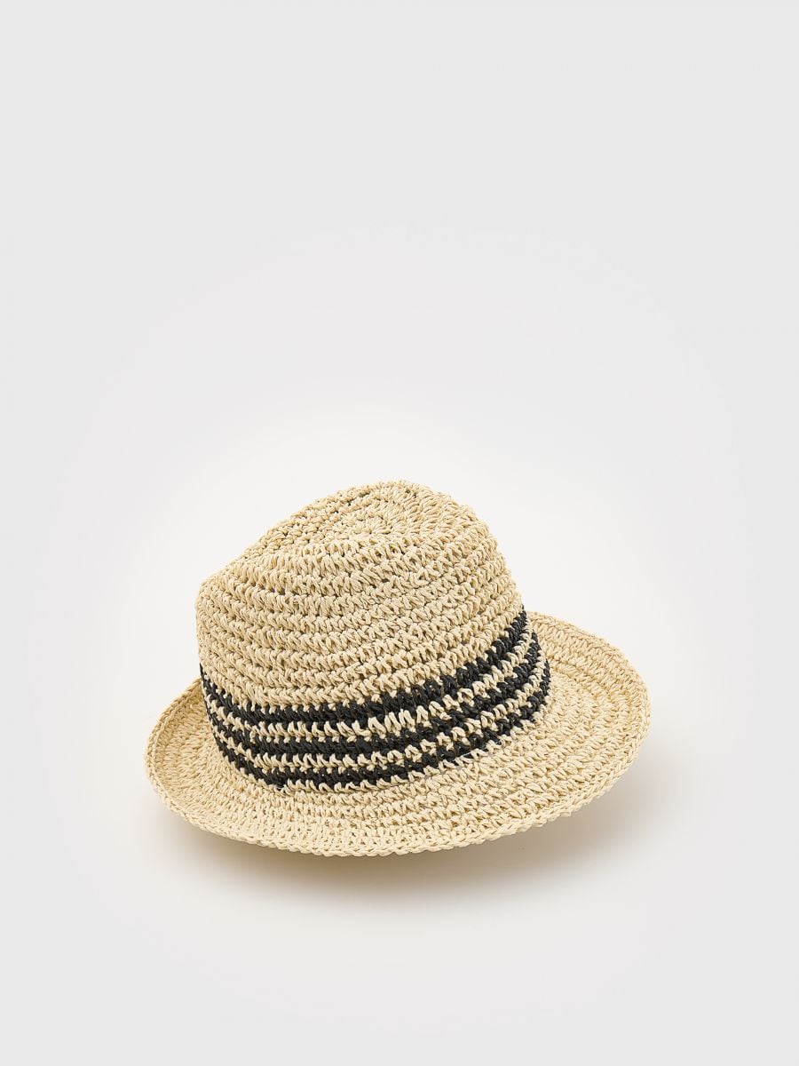 Slamený klobúk - pšenicová - RESERVED