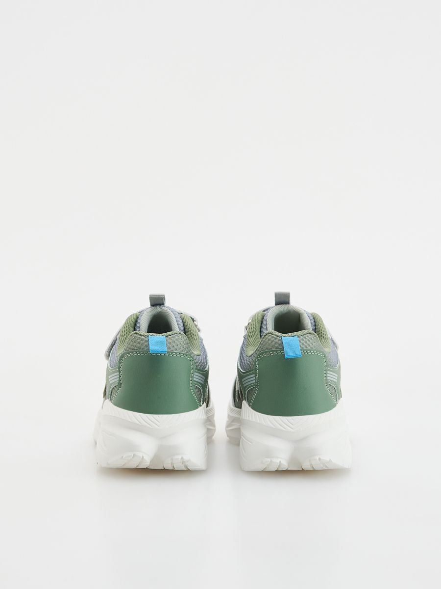Sneakers with reflective elements - light grey - RESERVED - 4