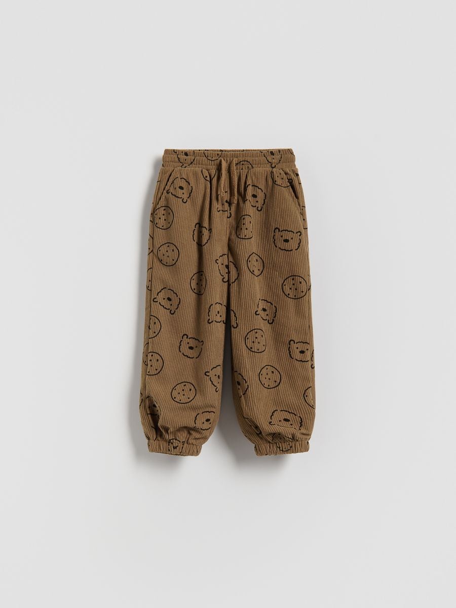 Κοτλέ παντελόνι - χρυσο-καφε - RESERVED