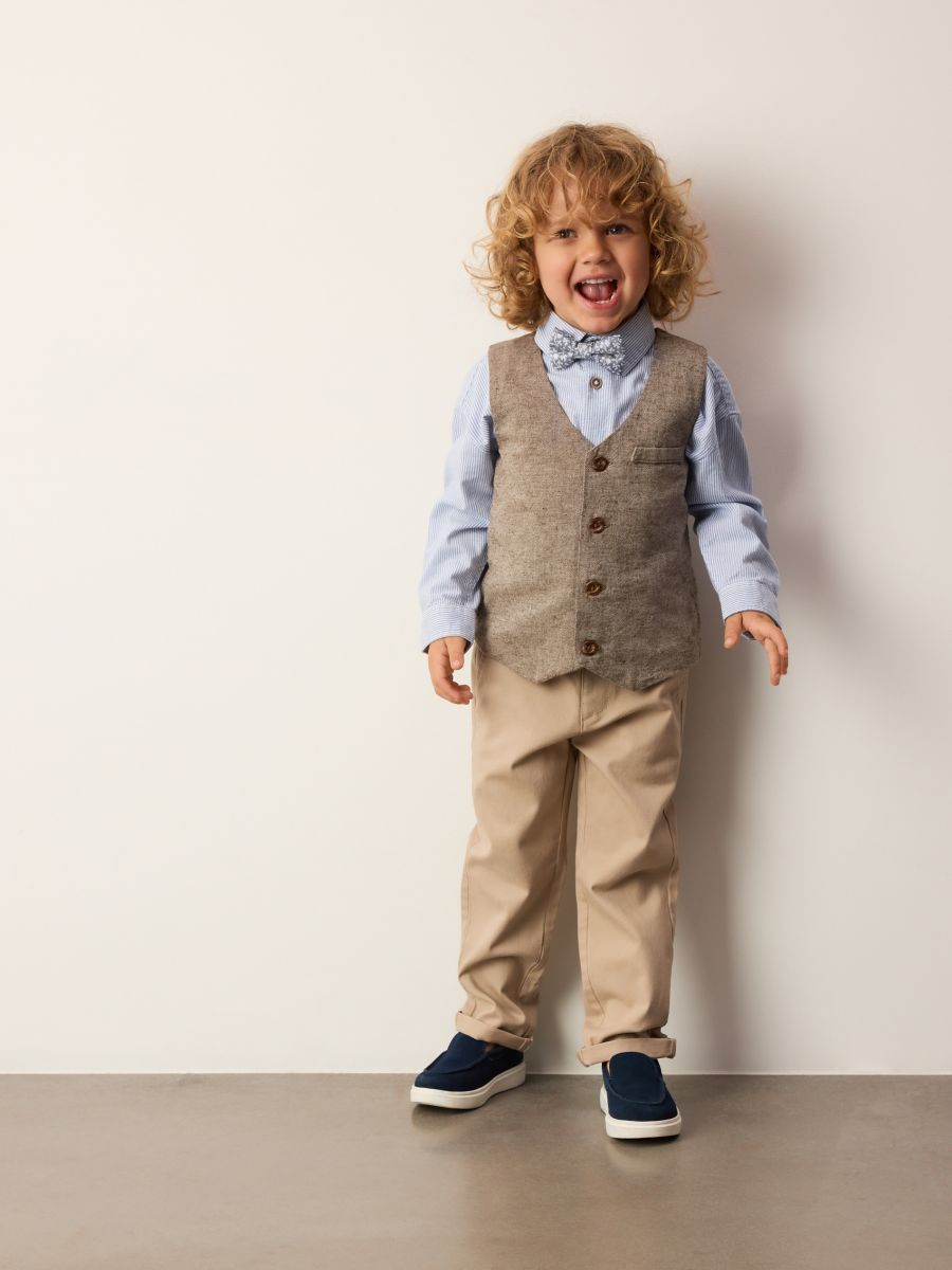 Elegant set with bow tie - light blue - RESERVED - 3