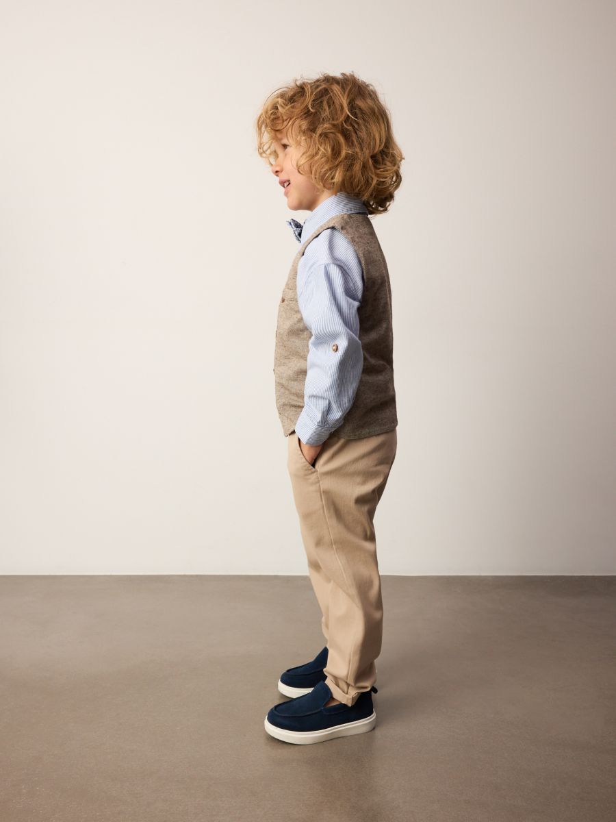 Elegant set with bow tie - light blue - RESERVED - 4