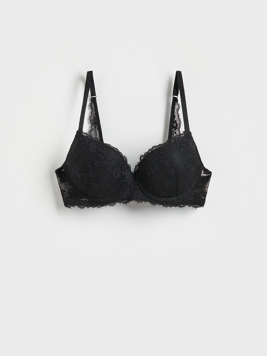 Lace push up bra - black - RESERVED - 4