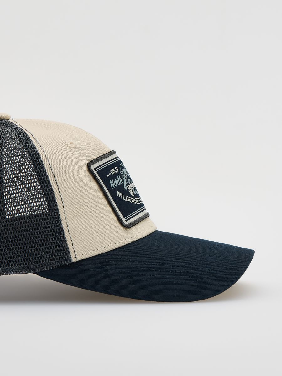 Trucker cap with patch - indigo - RESERVED - 2