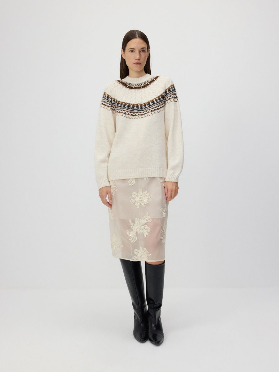 Jumper with decorative details - multicolor - RESERVED - 2