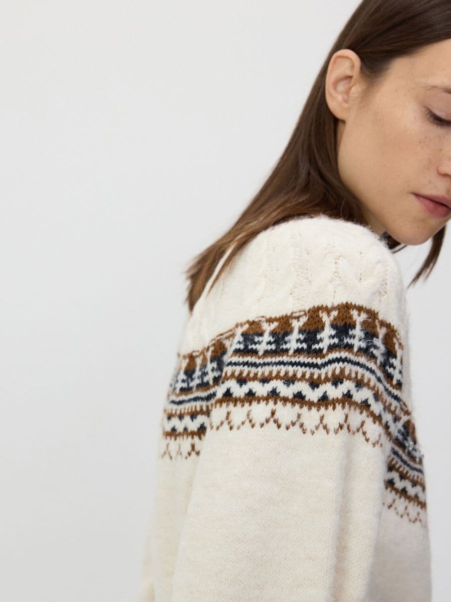 Jumper with decorative details - multicolor - RESERVED - 3