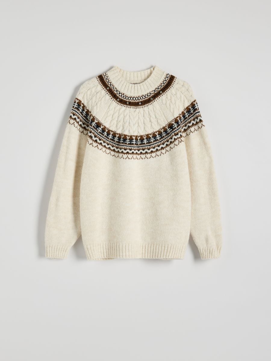 Jumper with decorative details - multicolor - RESERVED - 5